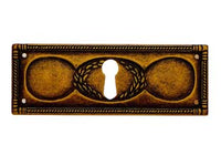 BOCCHETTE RETTANGOLARI ORIZZONTALI MOD.30705 IN ZAMA ANTICATA- - mm.108x39h. - 10 pezzi METALSTYLE