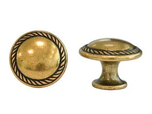 POMOLI PER MOBILI MOD.24223 IN ZAMA ORO DI VALENZA- - ø mm.30 - 5 pezzi METALSTYLE