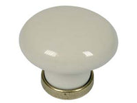 POMOLI TONDI IN PORCELLANA MOD.P04.01 AVORIO- - ø mm.31x26h. - 5 pezzi METALSTYLE