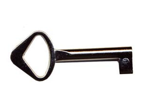 CHIAVI PER MOBILI IN ACCIAIO- - mm.58x24 lunghezza gambo mm.35 - 25 pezzi MRCAS