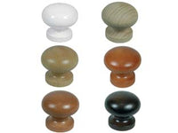 POMOLI PER MOBILI IN LEGNO LISCIO- - ø mm.35 frassino - 10 pezzi