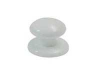 POMOLI PER MOBILI CON ROSETTA IN NYLON- - ø mm.40 bianco - 10 pezzi