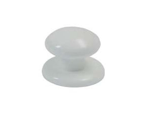 POMOLI PER MOBILI CON ROSETTA IN NYLON- - ø mm.40 bianco - 10 pezzi