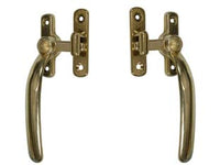 MANIGLIA A BLOCCO TONDA OTTONE LUCIDO- - SX - 6 pezzi