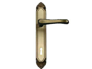 MANIGLIA LAVINIA CON PLACCA IN OTTONE- - mm.70 tipo leggero - 1 paio