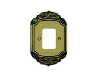 COPRINTERRUTTORI 2 POSTI LAVINIA PIUMA IN OTTONE - 20 pezzi