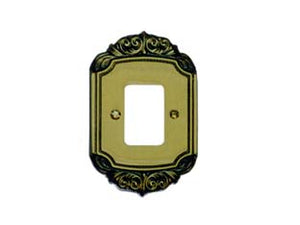 COPRINTERRUTTORI 2 POSTI LAVINIA PIUMA IN OTTONE - 20 pezzi