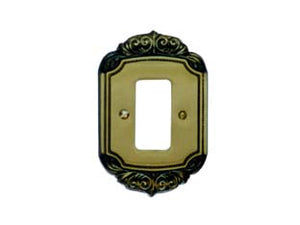 COPRINTERRUTTORI PRESA LAVINIA PIUMA IN OTTONE - 20 pezzi