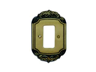 COPRINTERRUTTORI PRESA LAVINIA PIUMA IN OTTONE - 20 pezzi