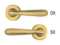 MEZZA MANIGLIA GOCCIA IN ZAMA FINITURA OTTONE LUCIDO- - SX - 4 pezzi COTTALI