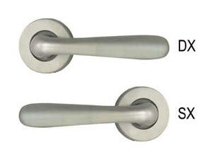 MEZZA MANIGLIA KAROL SERIE 9561 IN ZAMA FINITURA OTTONE CROMO SATINATO- - DX - 4 pezzi COTTALI