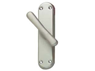 CREMONESI E MARTELLINE GOCCIA IN ZAMA FINITURA OTTONE CROMO SATINATO- - movimento gratz e fori - 2 pezzi COTTALI