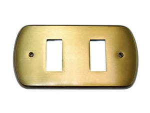 COPRINTERRUTTORI CRISTINA 2 POSTI IN OTTONE BRONZATO- - in ottone bronzato - 2 pezzi