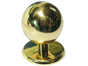 POMOLO A SFERA PER PORTONCINO IN OTTONE LUCIDO  ø mm.70