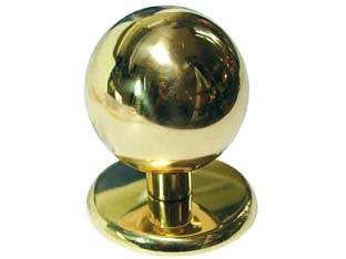 POMOLO A SFERA PER PORTONCINO IN OTTONE LUCIDO  ø mm.70