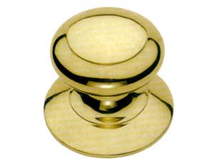 POMOLO MODELLO SPAGNA PER PORTONCINO IN OTTONE LUCIDO- - ø mm.72 - base mm.84 - 2 pezzi