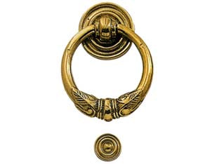 BATTENTE IMPERO IN OTTONE LUCIDO  mm.110x125h.