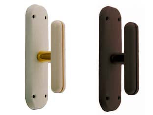 CREMONESE MOD. BRASILIA PER FINESTRA NYLON E OTTONE- - nera - 2 pezzi