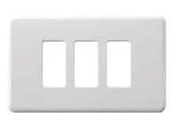 COPRINTERRUTTORI 3 POSTI IN NYLON- - bianco art.0800.03 - 2 pezzi MINUMET