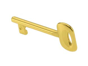 CHIAVE SPECIALE PER PATENT OTTONATA- - n°3 - 10 pezzi BONAITI