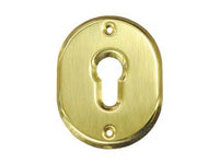 BOCCHETTA OVALE IN OTTONE LUCIDO PER CILINDRI SAGOMATI 316L- - mm.70x90h. spessore mm.4 - 5 pezzi CIPIERRE