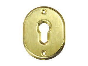 BOCCHETTA OVALE IN OTTONE LUCIDO PER CILINDRI SAGOMATI 316L- - mm.70x90h. spessore mm.4 - 5 pezzi CIPIERRE