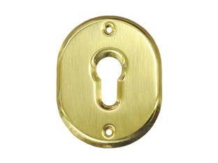 BOCCHETTA OVALE IN OTTONE LUCIDO PER CILINDRI SAGOMATI 316L- - mm.70x90h. spessore mm.4 - 5 pezzi CIPIERRE