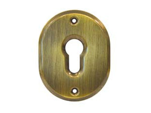 BOCCHETTA OVALE IN OTTONE BRUNITO PER CILINDRI SAGOMATI 316L- - mm.70x90h spessore mm.4 - 5 pezzi CIPIERRE