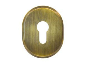 BOCCHETTA OVALE IN OTTONE BRUNITO PER CILINDRI SAGOMATI  316L/SV- - mm.64x84h spessore mm.6 - 5 pezzi CIPIERRE