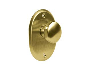 MOSTRINA OVALE CON POMOLO IN OTTONE LUCIDO 331/35  mm.70x90h. sp. mm.4  pomolo mm.35    CIPIERRE