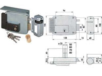 ELETTROSERRATURA PER CANCELLI CON TETTO 11721  mm.50 DX (11721501)    CISA