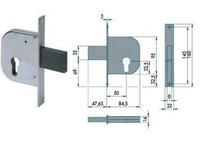 SERRATURA DA INFILARE PER CANCELLI SOLO CATENACCIO 42022- - mm.50 (42022500) - 2 pezzi CISA