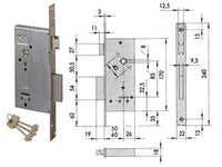 SERRATURA DA INFILARE DOPPIA MAPPA CON SCROCCO 57211  mm.50 (57211500)    CISA