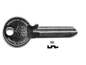 CHIAVI 6 SPINE GRANDI 01210- - 01210002 SX (tipo silca CS 501) - 25 pezzi CISA