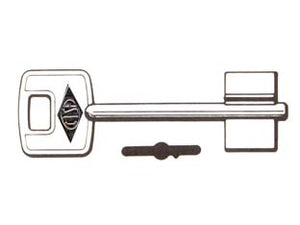 CHIAVI DOPPIA MAPPA 00100- - 00100001 DX  (tipo silca CS) - 25 pezzi CISA