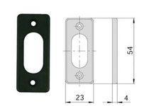 BOCCHETTA IN NYLON NERO PER CILINDRI OVALI 06027 01- - mm.23x54, spessore mm.4 (06027010) - 5 pezzi CISA