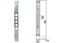 CONTROPIASTRA PER SERRATURE PORTE BLINDATE 06221 01  mm.35x350, spessore mm.3,5 (0622101)    CISA