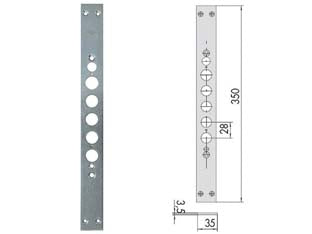 CONTROPIASTRA PER SERRATURE PORTE BLINDATE SERIE 15515 06221 11  mm.350 (06221110)    CISA