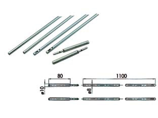 ASTE COMPLETE PER SERRATURE INFILARE 06415- - ø mm.10 (06415000) - 1 coppia CISA