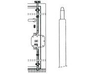 ASTA TELESCOPICA CURVA PER SERRATURA TRIPLICE 9101  ø mm.18 (9101)    CR