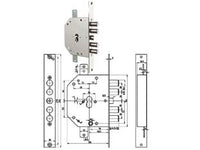SERRATURA TRIPLICE INFIL. C/SCROCCO CIL. EU. CLEVER BLINDATE 2151 PE  mm.60 DX (2151PEN01NCL/FL)    CR