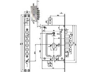 SERRATURA TRIPL. INF. C/SCR. MULTIF. P.E + P.E BLIND. REV. 2951 PEPE  (2951PENDOP01)    CR