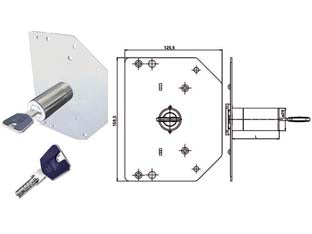 CILINDRI EUROPEI K55 CON CARTELLA SAGOMATA  mm.60, 3 chiavi    CR