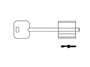CHIAVI DOPPIA MAPPA CR 14B- - mm.92 - 5 pezzi CR