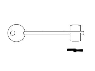 CHIAVI DOPPIA MAPPA CR 17- - mm.102 - 5 pezzi CR