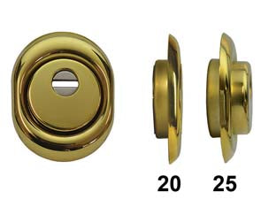 DEFENDER MONOLITO A VITE BD250 OTTONATO LUCIDO  mm.88x68x25h.    DISEC