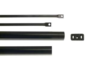 ASTE E COPERTURE VERNICIATE NERE 94100205 PER MANIGLIONE ANTIPANICO  per porte altezza max mm.2400 (94100205)    ISEO