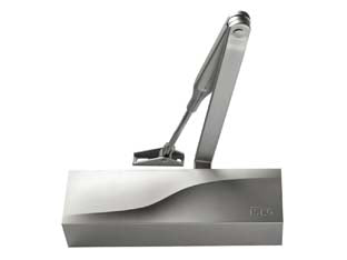 CHIUDIPORTA AEREO IS60 3721 ARGENTO  c/fermo, mm.228x69x51h. (372101003)    ISEO