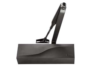 CHIUDIPORTA AEREO IS60 3721 NERO  c/fermo, mm.228x69x51h. (372101005)    ISEO