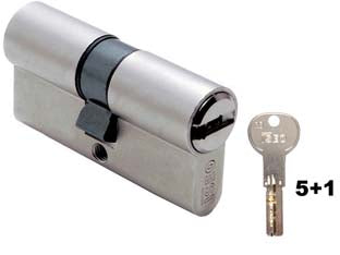 CILINDRO EUROPEO R6 PLUS 82R60  mm.100 centrato (50x50) (82R6050509C5)    ISEO